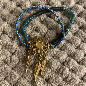 AEO Dream Catcher Beaded Bracelet